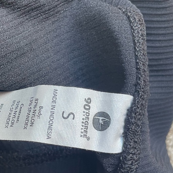 Interlink High Waist Leggings 90 DEGREE BY REFLEX - Black - Picture 5 of 5